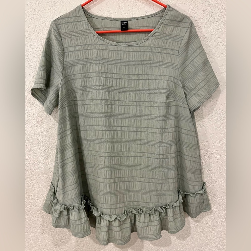SHEIN Sage Green Blouse